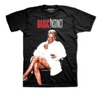 WEIZHINA Men's Studio Canal Basic Instinct 'Crossed Legs'T-Shirt Black XL