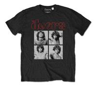 WEIZHINA The Doors Jim Morrison Profiles Maglietta da Uomo autorizzata, Black, Black M