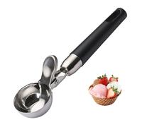 WEIZHIS Cucchiaio per Gelato con Grilletto, Porzionatore per Gelato Professionale in Acciaio Inox, Porzionatore Gelato per Polpette, Palline di Melone, Ice Cream Scoop Antiaderente