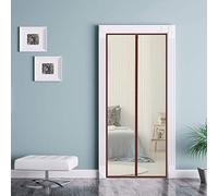 WEIZON Tenda Zanzariera Magnetica per Porta 150x240cm(59x94inch) Anti Insetti Mosche Zanzare Zanzariera Letto Magnetica Anti-Zanzare per Porte d'Ingresso, Porte, Cortili, (Marrone)