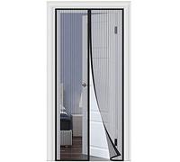 WEIZON Zanzariera Magnetica 110 x 210 cm Totalmente Magnetica, Facile da Installare, Facile da Pulire, Supporta La Personalizzazione A Grandezza Naturale - (Nero)