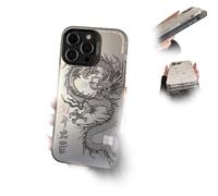 WEJDYKG 2024 Chinese Tradition Dragon Edition Case for iPhone, Chinese Dragon Cover Case, Phone Shell Shockproof Case Bumper Protectiv for iPhone 15/14/13/12/11 (for iphone14 PRO,Black)