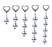 WEJFHBCOV Catena anale SM in acciaio inossidabile con perline anali, for massaggio alla prostata, masturbatore anale con perline anali, giocattolo sessuale for uomini e donne(3kugeln)