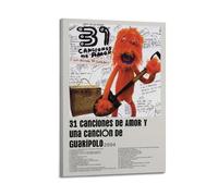 WEJWHHTHUU 31 Minutos 31 Canciones De Amor Y Una Canción De Guaripolo, poster su tela, stampa artistica moderna per soggiorno, 50 x 75 cm, stile cornice