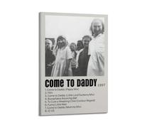 WEJWHHTHUU Aphex Twin Come to Daddy - Poster su tela, stampa artistica moderna per soggiorno, 20 x 30 cm, stile cornice