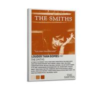 WEJWHHTHUU Louder Than Bombs By The Smiths - Poster su tela, stampa artistica moderna per soggiorno, 50 x 75 cm, con cornice