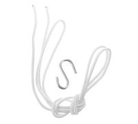 WEKADRIN 1 Set Hammock Hook Rope Cinghie per Altalena Sull'albero Corda per Altalena Corda per L'amaca Corda per Sedia Sospesa da Esterno Cinturini a Gancio Altalena di Corda Bianca Nylon