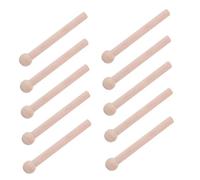 WEKADRIN 10 Pezzi Ganci in Legno per Pannelli Pegboard Accessori Solidi per Organizzazione Officina e Garage Bastoncini in Legno Naturale per Appendiattrezzi e Soluzioni Salvaspazio