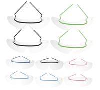 WEKADRIN 10 pezzi Occhiali Protettivi Usa e Getta Maschera Occhi Antivento Anti- Trasparente e Resistente per Uomo e Donna Protezione e Campo Visivo Chiaro