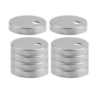 WEKADRIN 10 Pezzi Tappi Copribulloni per Wc in Acciaio Resistente 55Mm Copridadi di Montaggio per Sedile Water Fissaggio Stabile Accessori Bagno Decorativi per Cerniere Sedile Wc