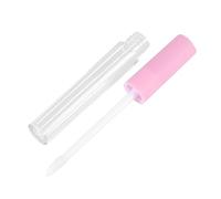 WEKADRIN 10 pezzi Tubetti per Lucidalabbra Vuoti Trasparenti con Tappo Rosa e Nero Mini Contenitori Cosmetici Compatti e Leggeri per Lip Glaze Gloss Olio Labbra per Viaggi e Ricarica