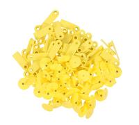 WEKADRIN 100 set Etichette Auricolari per Bestiame Vuote in Tpu Gialle Leggere e Flessibili per Pecore Bovini Suini Identificazione Veterinaria Pratica Sangue