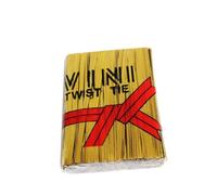 WEKADRIN 1000 Pezzi Lacci Metallici Colorati 10Cm per Sacchetti di Caramelle Pane Feste Compleanno Matrimonio Dorati PET Ecologico