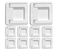 WEKADRIN 10pezzi Gruppo di Maniglie per Porte Scorrevoli Bloccanti di Sicurezza per Finestre Limitatori Finestra per Ragazzo Ragazza Anello Adesivo per Mobili e Armadi