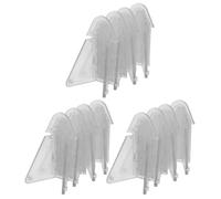 WEKADRIN 12 Pezzi Serrature per Porte Scorrevoli Trasparenti con Sicurezza Kit Protezione Vetri per Finestre e Armadi Blocco Sicuro per Porte e Finestre in Vetro Scorrevoli