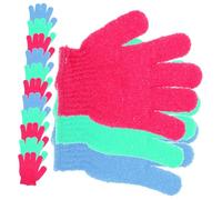 WEKADRIN 14 pezzi Guanti Esfolianti da Bagno Guanto Cinque Dita per Doccia Scrub Corpo e Massaggio Schiena Pulizia Profonda e Rimozione Cellule Morte per Uomo Donna