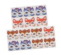 WEKADRIN 15 Pezzi Giraffe e Unicorni Stickers in PVC Delicati per Feste Halloween e Cosplay Facili Rimuovere e Sicuri