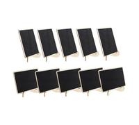 WEKADRIN 15 pezzi Mini Lavagnette con Supporto in Legno per Segnaposti e Messaggi Cancellabili Piccole Lavagnette da Tavolo per Matrimoni Feste e Ristoranti Decorazioni Versatili con