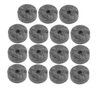 WEKADRIN 15 Pezzi Panno per Piatti Batteria Antivibrazione per Protezione e Riduzione Rumore Cuscinetti in Lana Compatibili con Supporti Piatti Drum Set Professionale