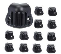 WEKADRIN 16 pezzi Protezioni Angolari per Casse Audio in Plastica Nera Coperture Paraspigoli Resistenti Antiurto per Altoparlanti Protezione Frontale e Posteriore per Evitare Danni da Urti