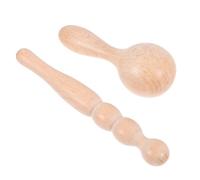 WEKADRIN 2 Bastoncini Per Massaggio Manuale: Piccolo Bastoncino Raschietto in Legno Per Massaggio Muscolare, Massaggiatore Manuale Per Schiena, Collo E Piedi Per La Terapia Dei Trigger
