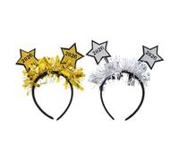 WEKADRIN 2 Fasce Per Di Capodanno Con Stelle Boppers, Classe Del 2026, Accessori Per, Bomboniere Per La Festa Di Laurea, Per La Vigilia Di Capodanno.