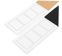 WEKADRIN 2 Pezzi Blocchetti per Appunti Tascabili con Copertina Nero e Kraft Blocco Note Piccolo per Scrivere Memo e Carta Antigraffio per Quotidiano