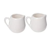 WEKADRIN 2 pezzi Brocchette Latte in con Mini Montalatte per Salse e Condimenti Tazze Porcellana Bar