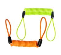 WEKADRIN 2 Pezzi Cavo Lucchetto per Disco Freno Acciaio Rivestito Resistente Sicurezza Bici Scooter Blocca Disco Facile Installazione Giallo e Arancione