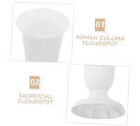 WEKADRIN 2 pezzi Cimiteriale in Portafiori Resistente in Plastica per Decorazioni Memoriali e Fioriere da Cimitero con Base Stabile Adatto Freschi e Artificiali