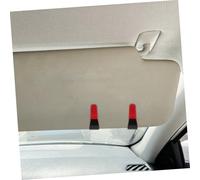 WEKADRIN 2 Pezzi Clip Portaocchiali Sole Auto per Parasole Multifunzione per Occhiali Biglietti e Penne Clip in Plastica Resistente Accessorio Compatto per Veicolo Rosso