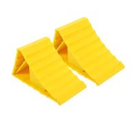 WEKADRIN 2 Pezzi Cunei Blocca Ruote con Maniglia Blocchi Pesanti per Caravan e Rimorchi Zeppe Antiscivolo Resistenti Accessori Sicurezza Camper e Autocaravan