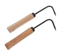 WEKADRIN 2 Pezzi Estirpatore Manuale Erbacce con in Legno Manganese Resistente Sarchiatore Leggero Antiruggine per Allentare e Rimuovere Utensile Pratico per Orticoli