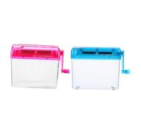 WEKADRIN 2 Pezzi Mini Desktop Manual Shredder For Paper Portable Hand Crank Document Cutter For Home Office Secure Disposal Compact Reliable Paper Shredder