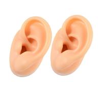 WEKADRIN 2 pezzi Modelli Orecchie in Silicone per Esposizione Gioielli e Pratica Piercing Orecchio Artificiale Realistico per Addestramento e Vetrine Materiale Durevole e Leggero per