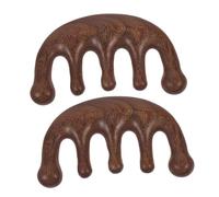 WEKADRIN 2 Pezzi Pettine con Denti Larghi per e Capelluto Pettine per Acupressione Relax e Styling