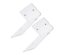 WEKADRIN 2 pezzi Porta Sapone da Parete in Acrilico Trasparente Scaffale per Dispenser Sapone Liquido Supporto Stabile per Gel Doccia e Shampoo Design Pratico Antibatterico per Casa e