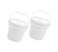 WEKADRIN 2 Pezzi Secchio per Salviette in Plastica con Coperchio Ermetico Capacità Conservazione Protetta per Casa Auto e Bagno