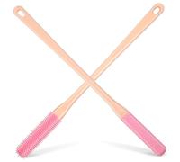 WEKADRIN 2 Pezzi Spazzola Esfoliante Piedi in Silicone con Manico per Pulizia Profonda Tradita Dita e Piedi e