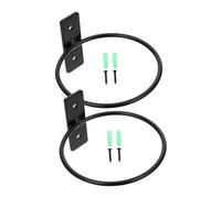 WEKADRIN 2 Pezzi Supporti da Parete in Ferro per Vasi da Fiori Portavaso Anello Stabile per Piante da Interno ed Esterno Montaggio Facile e capacità di Carico Elevata per Balconi e Giardini