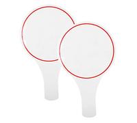WEKADRIN 2 pezzi Tabellone Segnapunti Paddle Bianco Cancellabile Secco Lavagna Portatile Mano Singolo Lato Mini Lavagna Scrittura Voto Giudice Rosso Cerchio