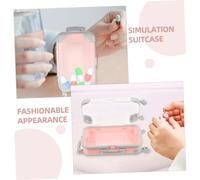 WEKADRIN 2 Pezzi Valigetta Viaggio Mini Simulazione Trolley in Colori Custodia e Compatta per Organizzare Pennelli e Cosmetici Facile e Trasportare