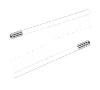 WEKADRIN 2 Ricambio Tubo in Vetro per Bacchetta Facciale Alta Frequenza Trasparenti Non Conduttivi Accessori Resistenti per Dispositivo Elettrostimolatore Viso