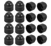 WEKADRIN 20 Pezzi Tappi Copribulloni a Cupola M8 in Nylon Nero 13x15 Mm Cappucci Isolanti Per Protezione Bulloni Esagonali Per Uso Industriale e Manutenzione