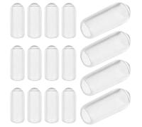 WEKADRIN 200 Pezzi Tappi Terminali in Gomma per Fascia per Chioma, Copertura Terminale Trasparente per Cerchietti, Accessori Protettivi per Estremità di Archetto Resistenti All’Umidità e