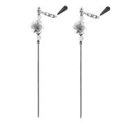 WEKADRIN 2pezzi Fermaglio Per Stile Retrò Con Fiori e Nappine Bacchette Cinesi Per Acconciature Eleganti e Classiche Accessori Di Qualità Artigianale