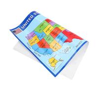 WEKADRIN 2pezzi Mappa Geografica America Da Parete Poster Di Apprendimento Per Studenti Mappa Geografica Resistente All Usura Da Parete