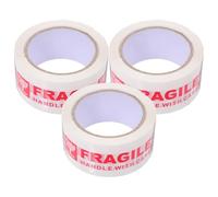 WEKADRIN 3 Nastro Adesivo Fragile per Imballaggi con Scritta Chiara e Resistente Nastro per Spedizione con Avviso di Fragilità per Pacchi e Imballaggi Delicati