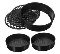 WEKADRIN 3 Set Setaccio da in Plastica Premium Leggero e Resistente con Rete Intercambiabile per Filtrare e Compost Utensile Pratico per Giardinaggio Esterno