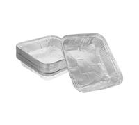 WEKADRIN 30 pezzi Teglie Usa e Getta in Alluminio Quadrate Stampi per Pane e Dolci Teglie per Torte Crostate e Quiche per Uso e Forno